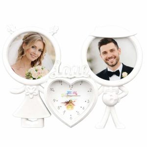 Персонализиран часовник LOVE с две снимки